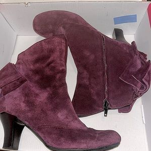 Born Crown Suede Purple Boots 7.5